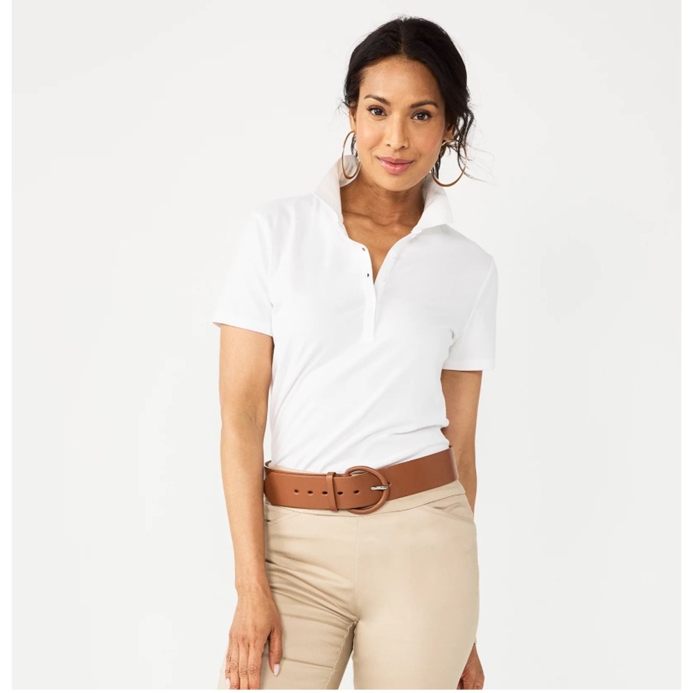 Collared polo shirt